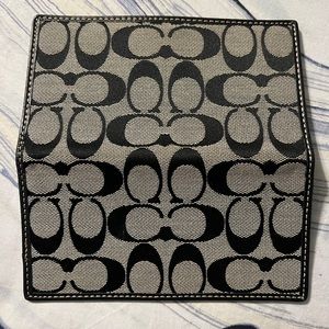 Classic Coach Checkbook Wallet